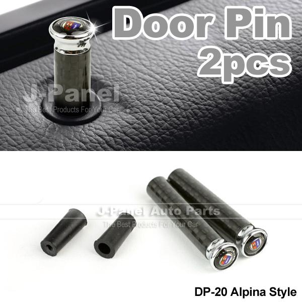 Pair of carbon fibre metal car door lock pins set fit for all bmw e86 interior
