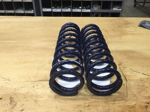 Coil over springs pair 12&#034; x 225lb ridetech hyperco 2.5id  3.5od powder coated