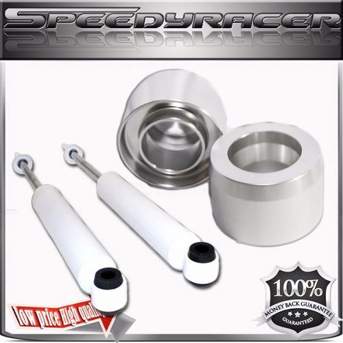 3&#034; aluminum silver spacer lift and shocks for 94-11 2wd dodge ram 1500 2500 3500