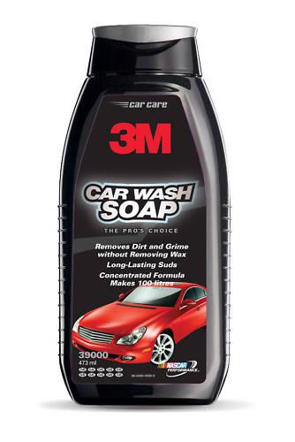 3m concentrated car wash shampoo - wax safe lubricated formula - 473ml bottle