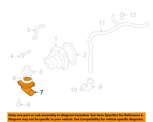 Subaru oem 98-02 forester 2.5l-h4 water pump-thermostat cover 11054aa010