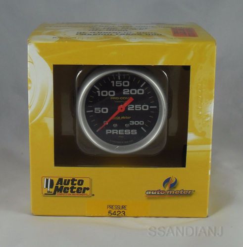Auto meter 5423 pro-comp liquid-filled mechanical pressure gauge 2-5/8&#034;