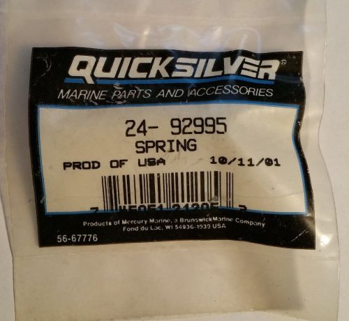 New old stock oem quicksilver 24-92995 mercury mercruiser chrysler spring