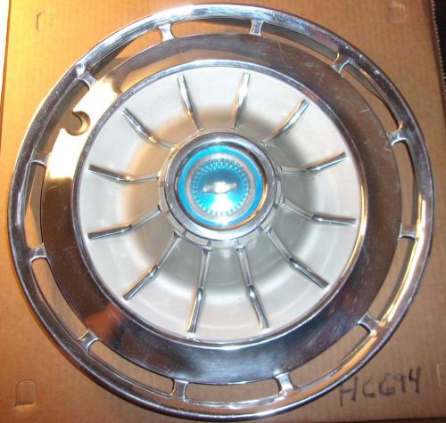 1962 chevy hub cap 14&#034; stainless   -  hc694