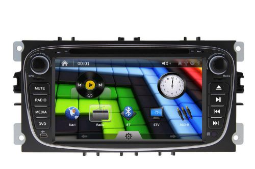 Car dvd player 7&#034; hd gps navi stereo ipod tv for ford focus mondeo s-max galaxy
