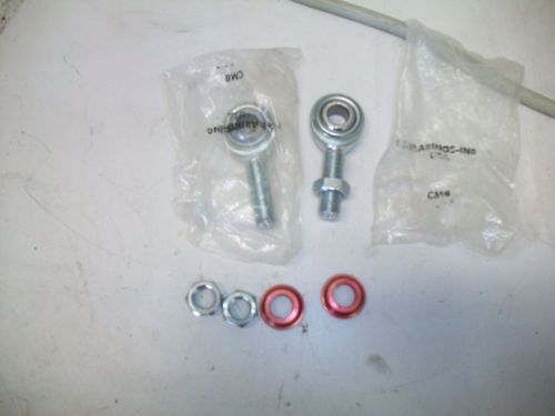 2 new hiem joints 1/2inch right hand thread with jam nuts and spacers