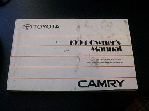 1994 toyota camry owners manual