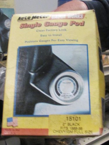 Gauge pod-gauge works(tm) single auto meter 15101