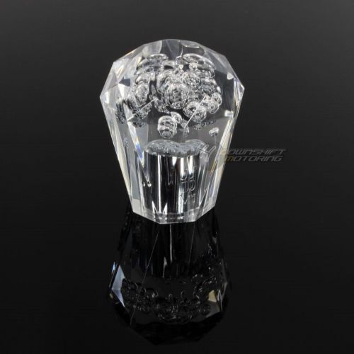 Jdm universal vip diamond crystal transparent bubble drift shift knob 60mm clear