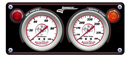 Longacre 44430 2 gauge aluminum panel sportsman™ gauges imca dirt drag off road