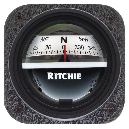 Ritchie v-527 kayak compass - bulkhead mount - white dial -v-527