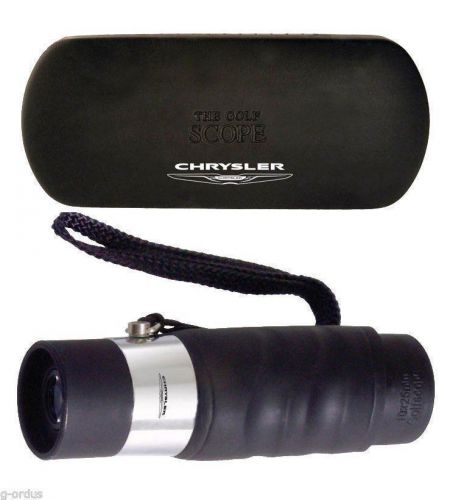 Chrysler wings 10x25 golf scope with case! 10x magnification w 25mm field view!