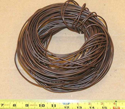100 feet roll of new primary wire made in u.s. brown color 16 ga ( 16 gauge )