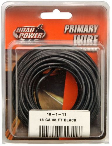 Road power 55667333 primary electrical wire, 18 gauge, 33&#039;, blac