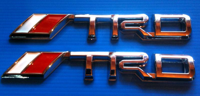 Toyota trd emblem badge stickers 4-runner highlander venza sienna hybrid corolla