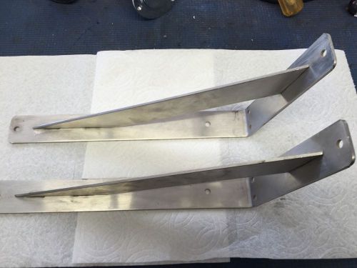 Stainless boat brackets 12&#034;x 6&#034; x 1-1/2&#034; 1/8&#034; thick