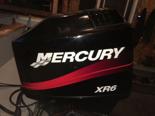 1999 mercury xr6 150hp outboard motor with controls - nice!