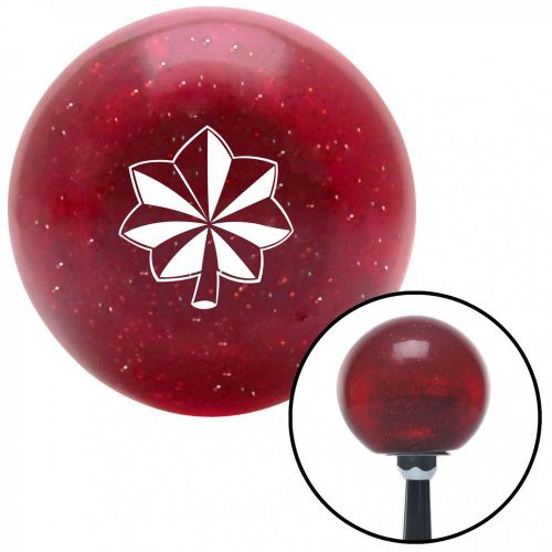 White major and lieutenant colonel red metal flake shift knob 16mm x 1.5