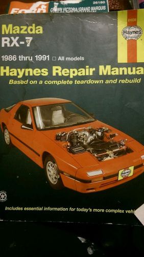 Repair manual for mazda rx-7 1986-91