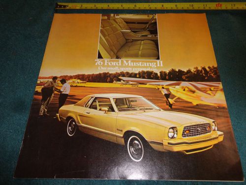 1976 ford mustang sales brochure catalog original mustang ii dealership item