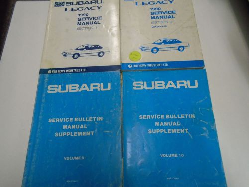 1990 subaru legacy service repair shop manual set books incomplete factory oem