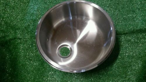 Stainless steel boat sink 13&#034; round