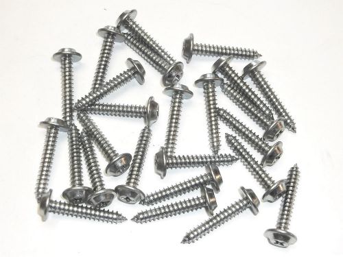 Mg bright zinc trim screws- qty.25- #8 x 1&#034; phillips flat top screws-#218