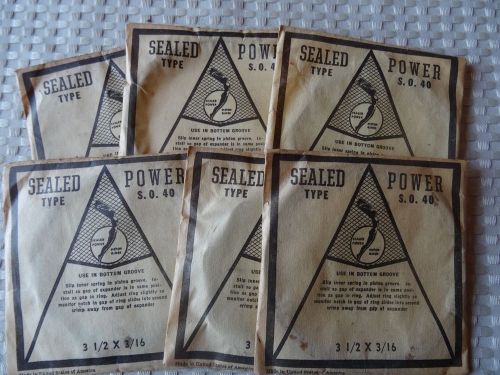 6 sealed power type so 40 piston rings - 3 1/2 x 3/16 - made in usa