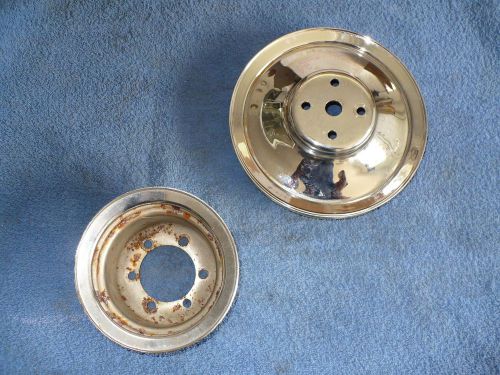 1957 1958 354 392 hemi chrome crank and water pump pulley