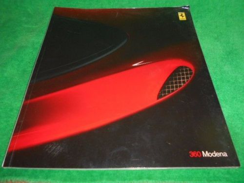 Ferrari 360 modena used original deluxe sales brochure 2000 ferrari 360