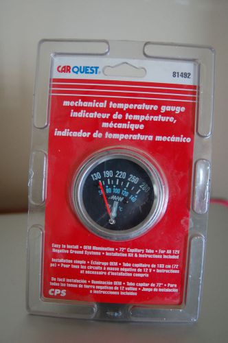 Nip car quest mechanical temperature gauge #81492 free shipping lqqk