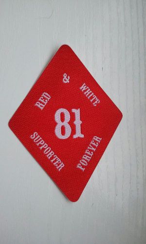 Support 81 forever patch red diamond angel / hells outlaw iron-on patch iron on
