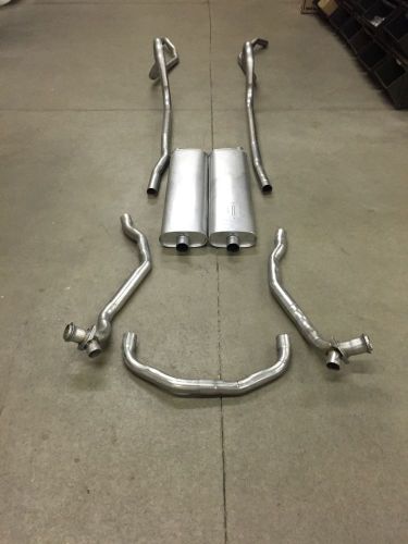 1957 chevy exhaust system, duals, 304 stainless, hardtop &amp; wagon models only