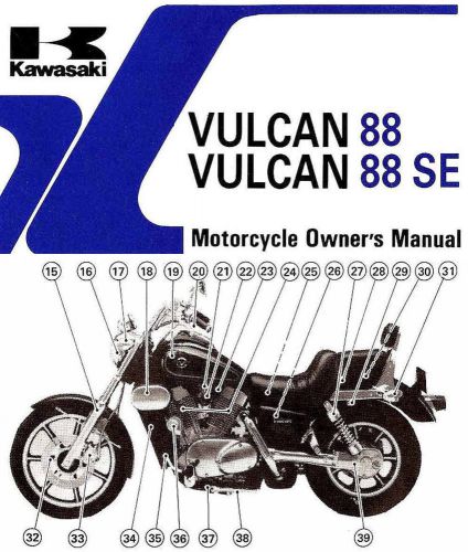 1994 kawasaki vulcan 88 owners manual -vulcan 88 se--vn1500 a8 b8