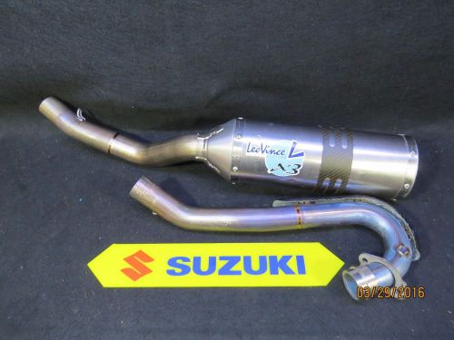 2006 suzuki ltr450 leo vince titanium exhaust header muffler pipe 2007 2008 2009