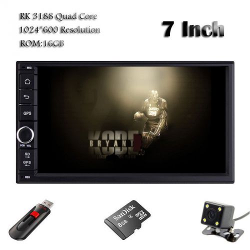 7&#039;&#039; 2din quad-core android 4.4 os car stereo gps navi radio airplay 1024*600 obd
