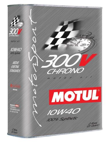 Motul 300v chrono 10w40 (2 liters) synthetic racing motor oil 104243