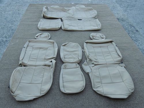 Clearance leather seat covers for ford f150 supercab interior seats 2010 tan 132