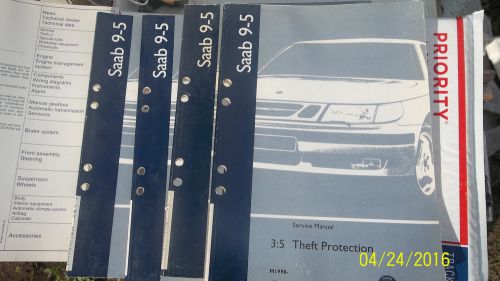 Saab 9.5 ,four factory repair manuals free shipping!!!
