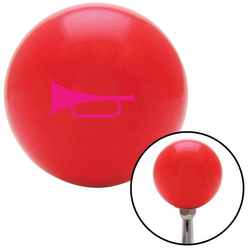 Pink horn trumpet red shift knob with m16 x 1.5 insertautomatic shift solid