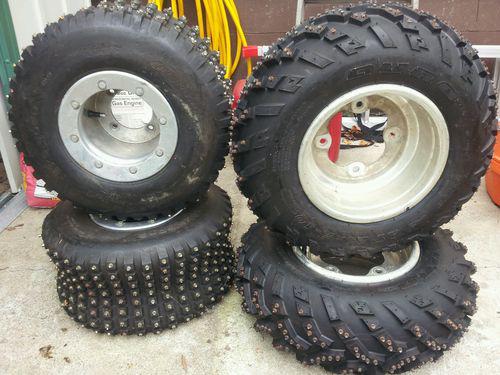 400ex studded tires rims champion bead lock