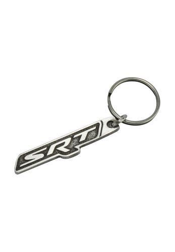 Dodge chrysler jeep ram srt key fob keychain in antique silver! made in the usa!