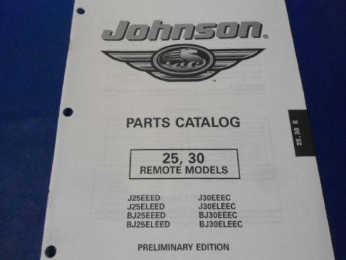 1998  johnson parts catalog , 25, 30 remote models