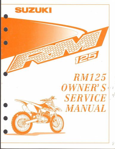 2000 suzuki motorcycle  rm 125 owners service manual p/n 99011-36e54-03a (261)