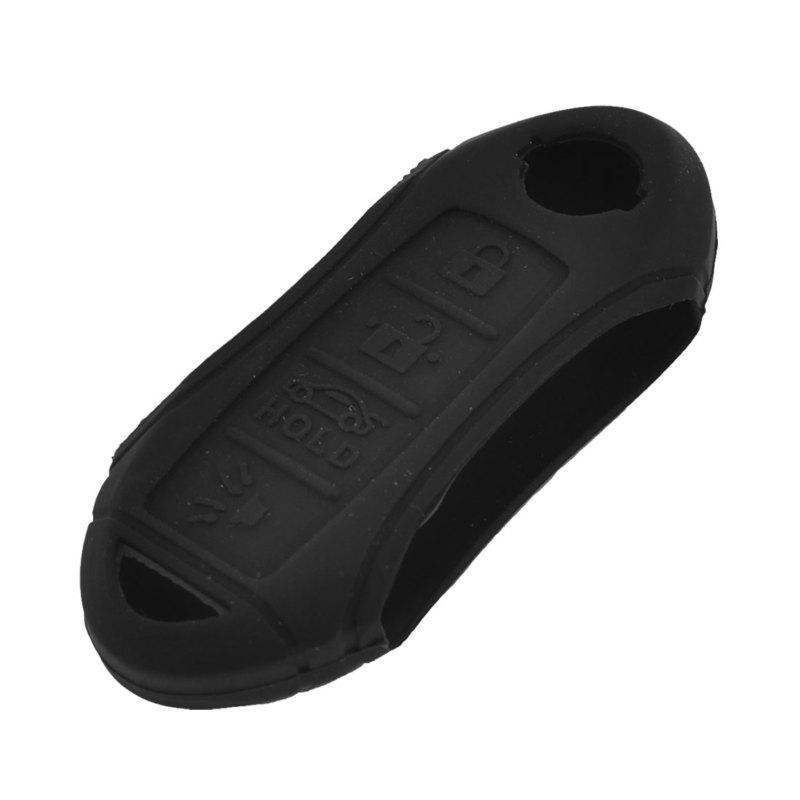 Car black silicone mini remote key holder cover for nissan