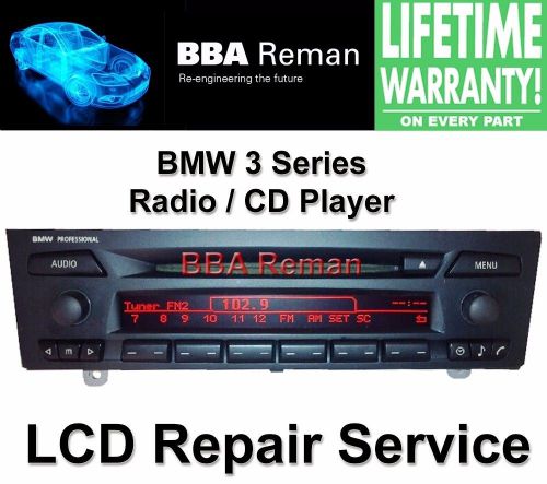 06 07 08 09 10 bmw 3-series lcd radio display repair service 3 series