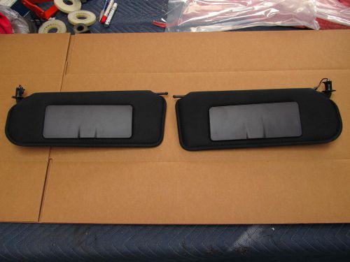 1997-2004 corvette sun visor vanity mirror c5 new black sunvisors pair  shaded