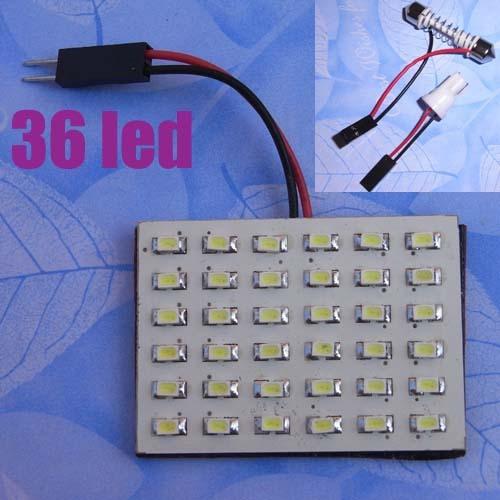 New 36 smd led 32mm car dome interior light t10 adapter
