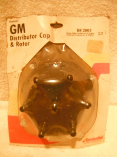 Nib new gm products distributor cap &amp; rotor fits 1975 1976 1977 l-6 cyl. engine