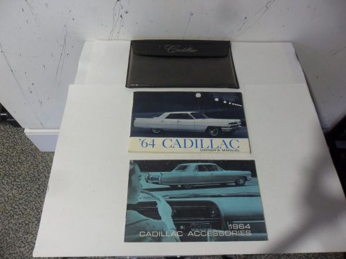 Vintage 1964 cadillac owner manual ,cadillac accessories , owner manual holder .